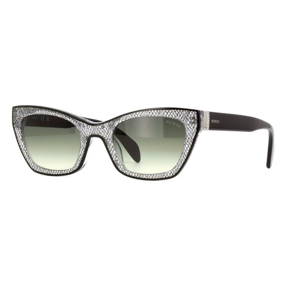 New GUESS Silver Cat Eye GU7873/S 01B Sunglasses Women - Picture 1 of 4